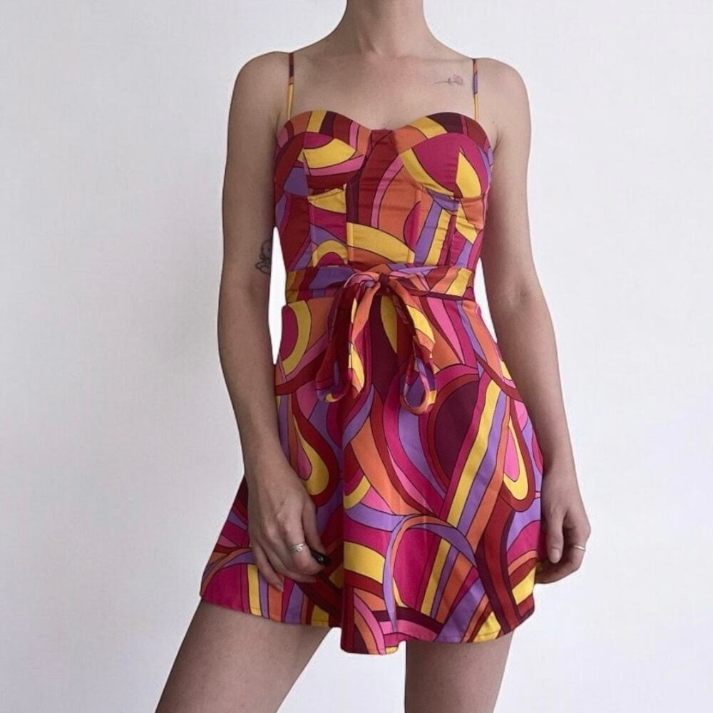 💙3 for $15 Forever 21 Vibrant Colorful Mini Dress